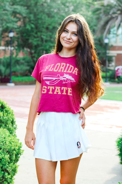 Florida State Seminoles Women's Apparel - Retro Brand The Florida State Crowell Baseball Jersey S