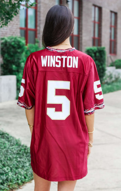 Florida State Seminoles Women's Apparel - Retro Brand The JAMEIS WINSTON  Football Jersey (Garnet) – Bows and Arrows Co