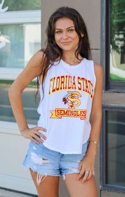 The Florida State Vintage Curve Hem Tank (White)