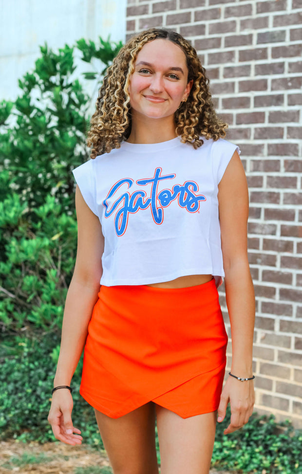 The Gators Cap Sleeve Crop