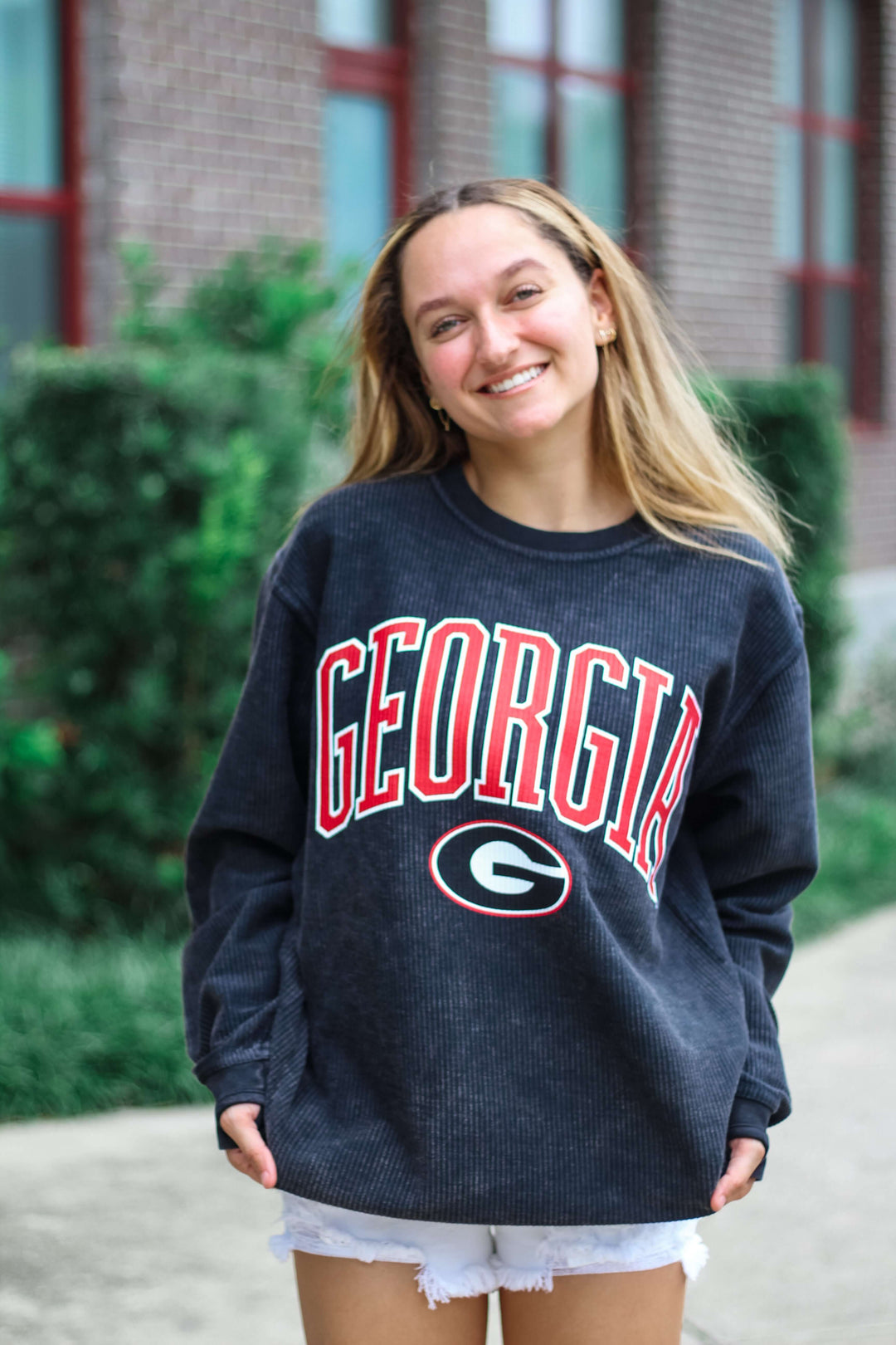 College corded sweatshirt best sale