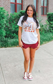 The "Property of FSU" Vintage Boyfriend Tee (Vintage White)