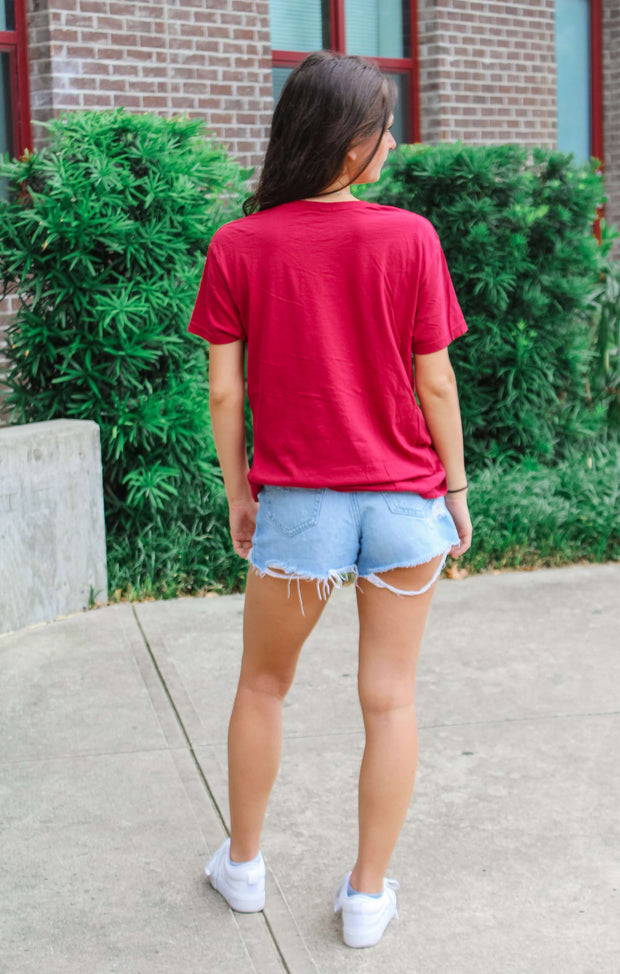 The FSU Spear Vintage Boyfriend Tee (Garnet)