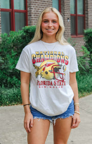 The National Champions Vintage Boyfriend Tee (Vintage White)