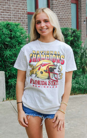 The National Champions Vintage Boyfriend Tee (Vintage White)