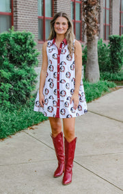 The 'Noles Poplin Tank Dress