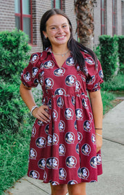 The Seminoles Poplin Dress