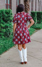 The Seminoles Poplin Dress