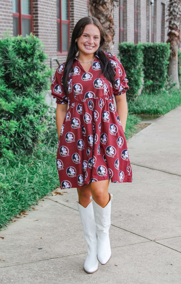 The Seminoles Poplin Dress