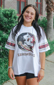 The Seminoles Sequin Grand Jersey Tee