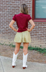 The 'Noles Glitter Script Top