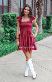 The FSU Spear Smocked Sequin Dress