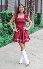 The FSU Spear Smocked Sequin Dress