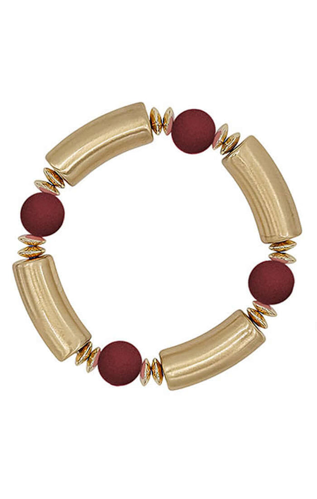 The Game Day Bracelet - Gold Cylinder