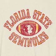 The "FSU Football" Vintage Boyfriend Tee (Vintage White)