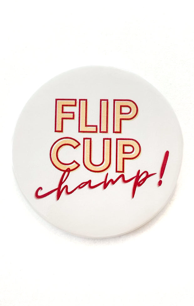 The "Flip Cup" Game Day Pin