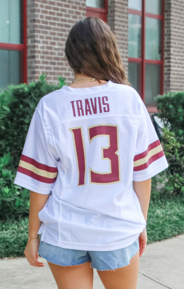 The JORDAN TRAVIS Football Jersey (White)