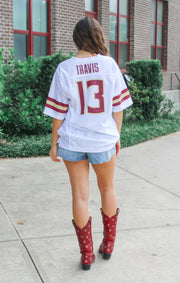 The JORDAN TRAVIS Football Jersey (White)