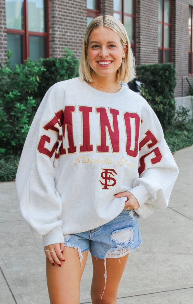 The Florida State "Flannigan" Oversized Dolman Crew