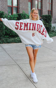 The Florida State "Flannigan" Oversized Dolman Crew