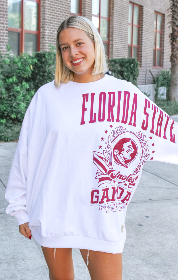 The Florida State "Gabby" Long Sleeve Jersey Top